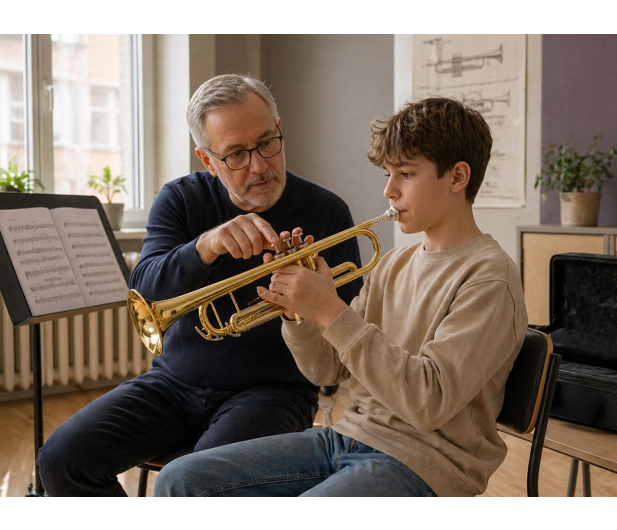 MusicMate Trąbka Bb MM-D80 AurumTrumpet - 1588256 - zdjęcie 15